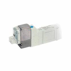 SMC® SY9220-5DZ-03T SY9000 5-Port Double Subplate Solenoid Valve With Connector, 3/8 in Port, 0.1 to 0.7 MPa Pressure, 4 Ways, 2 Positions