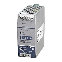 SolaHD SDN2.5-24-100P SDN-P Compact Power Supply, 115/230 VAC Input, 24 VDC Output, 60 W Power Rating, 1.3/0.7 A, DIN Rail Mount