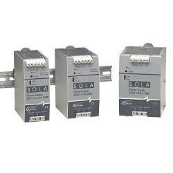 SolaHD SDN10-24-100P SDN-P Compact Power Supply, 115/230 VAC Input, 24 VDC Output, 240 W Power Rating, 2.2/1 A, DIN Rail Mount