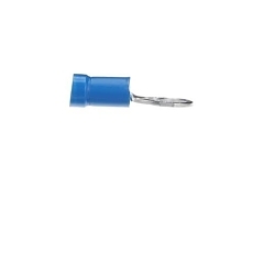 Sta-Kon® 14RB-10 RB Series Insulated Ring Terminal, 18 to 14 AWG Conductor, 0.97 in L, Brazed Seam Barrel, Copper, Blue
