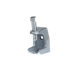 Steel City® 500-SC Beam Clamp, 1/4-20 Rod, 15/16 in THK Flange, 450 lb Load, Malleable Iron, Electroplated