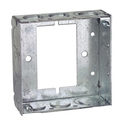 Steel City® 531511234UB 1-Outlet Extension Ring, 4 in L x 4 in W x 1-1/2 in D, Steel