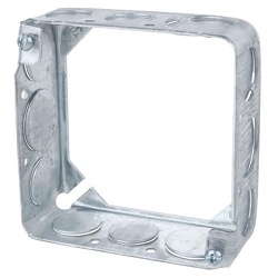 Steel City® 53151-1/2 1-Outlet Extension Ring, 4 in L x 4 in W x 1-1/2 in D, Steel