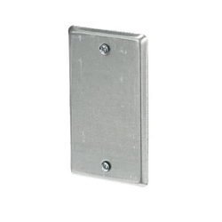 Steel City® 58-C-1 Blank Utility Outlet Box Cover, 4 in L x 2-1/8 in W, Steel