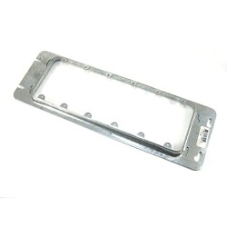 Steel City® 6-GC Outlet Box Cover, 14-1/4 in L x 4-11/16 in W, Steel