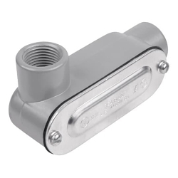 Red Dot® DALL-2-CG A Series Type LL Conduit Body With Cover, Gasket, 3/4 in Hub, 7.3 cu-in Capacity, Die Cast Aluminum