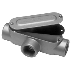Red Dot® DAT-2-CG A Series Type T Conduit Body With Cover, Gasket, 3/4 in Hub, 7.3 cu-in Capacity, Die Cast Aluminum