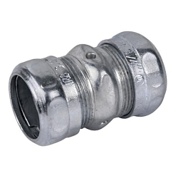 Steel City® TK112A Compression Coupling, 3/4 in, For Use With EMT Conduit, Steel, Zinc Plated