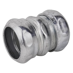 Steel City® TK114A Compression Coupling, 1-1/4 in, For Use With EMT Conduit, Steel, Zinc Plated