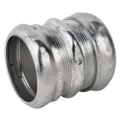 Steel City® TK116A Compression Coupling, 2 in, For Use With EMT Conduit, Steel, Zinc Plated