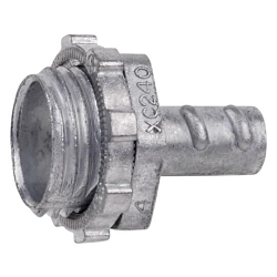Steel City® XC-242 Non-Insulated Conduit Connector, 3/4 in Trade, Die Cast Zinc