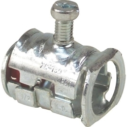 Steel City® Cable Lok® XC-730 Insulated Cable Connector, 1/2 in Knockout, 0.45 to 0.61 in Cable Openings, Steel, Zinc Chromate