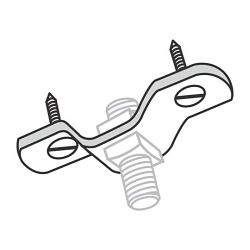 Superstrut® U579-1/2 Ceiling Flange, Malleable Iron, Electro-Galvanized