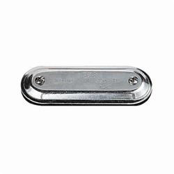 T&B® Fittings 370S Conduit Body Cover, 1 in Hub, For Use With Form 7 Conduit Body, Steel, Zinc Plated