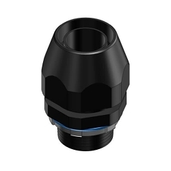 T&B® Plastic Bullet® LT50P Flexible Straight Conduit Connector, 1/2 in Trade, Thermoplastic