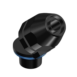 T&B® Plastic Bullet® LT475P Flexible Conduit Connector, 3/4 in Trade, 45 deg, Thermoplastic