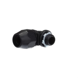 T&B® Plastic Bullet® LT950P Flexible Conduit Connector, 1/2 in Trade, 90 deg, Thermoplastic