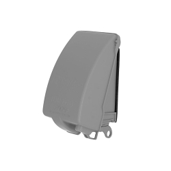 TAYMAC® MX4280S 8-in-1 Extra Duty Low Profile Weatherproof While-In-Use Cover, 5.98 in L x 3.48 in W x 2.27 in D, Die Cast Metal