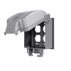 TAYMAC® MX6200 55-in-1 Extra Duty Weatherproof While-In-Use Cover, 3.48 in L x 5.12 in W x 3.54 in D, Die Cast Metal