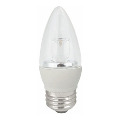 TCP® LED5E26B1127K Elite® Dimmable Decorative LED Lamp, 5 W, 40 W Incandescent Equivalent, E26 Lamp, B11 Blunt Tip Shape, 350 Lumens