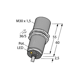 Turck BC10-M30K-RZ3X Capacitive Sensor, NC Contact, 20 to 250 V AC