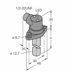 Turck microfast® Bi2-CRS260-ADZ30X2-B3131/S34 Inductive Sensor, 1NO, 20 to 250 V AC/10 to 300 V DC