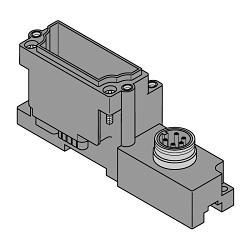 Turck BL67-B-1RSM BL67 5-Pin 1-Port Base Module With (1) 7/8 in Connection Technology, Polycarbonate
