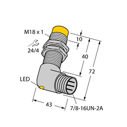 Turck NI10-G18-AN6X-B1441 Inductive Sensor, 1NO Contact, 10 to 30 V DC
