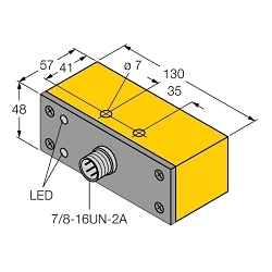 Turck NI30-Q130-VP4X2-B2141 Inductive Sensor, PNP Output, 1CO Contact, 10 to 65 V DC