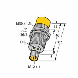 Turck uprox® NI30U-M30-AP6X-H1141 Inductive Sensor, PNP Output, 1NO Contact, 10/30 V DC