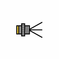Turck Eurofast® FS 4.5-0.5/14.5 5-Pole Male Single Ended Receptacle, 250 V AC, 4 A