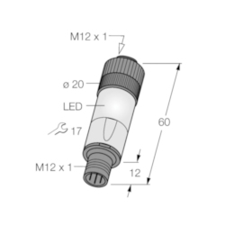Turck SPN1-AP6-ARN6X PNP/NPN Converter Smart Plug, 10 to 30 V DC, 400 mA