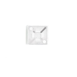Ty-Rap® TC5344A Cable Tie Mounting Base, 4-Way, Self-Adhesive Mount, 0.19 in W Tie, Nylon/Polyamide 6.6, Natural