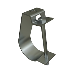 Unistrut® J1207-EG J-Hanger, 3/4 in Pipe, 3/8 in Rod, 400 lb Load, Electro-Galvanized