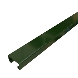 Unistrut® P3300-10PG P3300 Solid Strut Channel, 10 ft L 1-5/8 in W 1-5/8 in D 12 ga THK, 33 Low Carbon Steel, Pre-Galvanized, Domestic