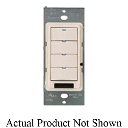 WattStopper® LMSW-104-W LMSW-100 4-Button Digital Wall Switch, 24 VDC, 5 mA, On/Off Operation, White