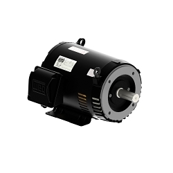 WEG 00118OT3E56C-S Continuous-Duty AC Motor, ODP Enclosure, 1 hp, 208/230/460 V AC, 60 Hz, 3 ph, 56C Frame, 1800 rpm Speed, C-Face Footed Mount