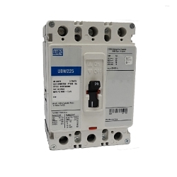 WEG UBW225N-FTU125-3A UBW Circuit Breaker, 600 V AC, 125 A, 35 kA Interrupt, 3 Poles, Thermal Magnetic Trip