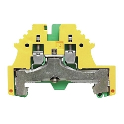 Weidmuller 1016200000 SAK PE Terminal Block, 500 VAC/VDC, 300 A, 12 to 26 AWG Wire, Threaded Mount