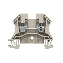 Weidmuller 1020100000 WDU 1-Tier Terminal Block, 800 VAC, 32 A, 26 to 10 AWG Wire, Snap-On Mount