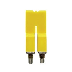 Weidmuller 1053660000 W Series Terminal Cross Connector, Screwed Construction, 2 Poles, Polyamide, 9.1 mm L x 7 mm W x 18 mm H