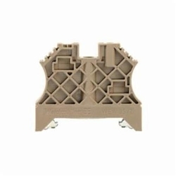 Weidmuller 1061200000 End Bracket, For Use With W Series Terminals, Polyamide 66, Dark Beige