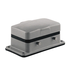 Weidmuller 1209200000 RockStar Heavy Duty Rectangular Housing With Cover, 16 Positions, Aluminum