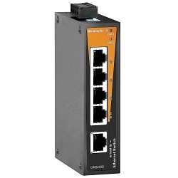 Weidmuller 1240840000 Unmanaged Network Switch, RJ45 Connector Port, Fast Ethernet Protocol