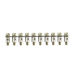 Weidmuller 1313100000 SAK Terminal Cross Connector, Screwed Construction, 10 Poles, Copper, 6 mm L x 59.9 mm W