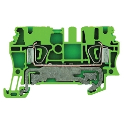 Weidmuller 1608640000 PE Terminal Block, 800 VAC, 300 A, 12 to 30 AWG Wire, Snap-On Mount