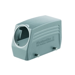 Weidmuller RockStar 1656480000 Standard Rectangular Insert Hood, Side PG21 Entry, Aluminum