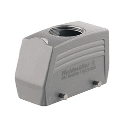 Weidmuller RockStar 1656590000 Standard Rectangular Insert Hood, Top PG21 Entry, Aluminum