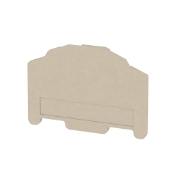 Weidmuller 1706110000 Z Series End Plate, For Use With Z Series Terminal Block, -50 to 120 deg C Operating Temperature, Wemid, Dark Beige