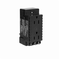 Weidmuller 6720005430 DIN Rail Mount Duplex Receptacle With LED, 120 VAC, 15 A